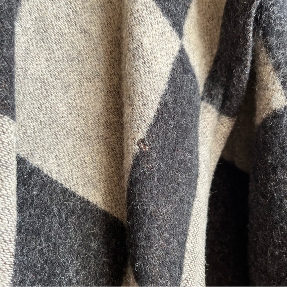 hiroko koshino vintage wool checkered over coat size 38 - Picture 5 of 5